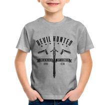 Camiseta Infantil Devil Hunter - Foca na Moda