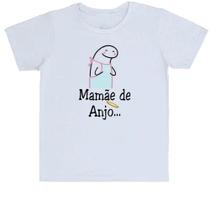 Camiseta Infantil Dia das mães Flork Mamãe de anjo
