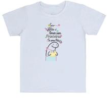Camiseta Infantil Dia das mães Flork sem fronteiras