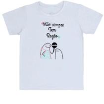 Camiseta Infantil Dia das mães Flork Sempre tem razão Camiseta Infantil Dia das mães Flork Sempre tem razão