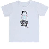 Camiseta Infantil Dias das mãe Flork normal a dois filhos atras Camiseta Infantil Dias das mãe Flork normal a dois filhos atras