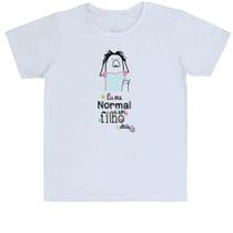 Camiseta Infantil Dias das mãe Flork normal a um filho atras