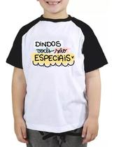 Camiseta infantil dindos vocês são especiais camisa blusa