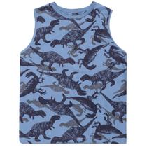 Camiseta Infantil Dinossauro Azul - Yeapp