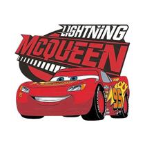 Camiseta Infantil Disney Cars Lightning McQueen Com Adesivos De Vinil 2PCS Patches Termocolantes DIY