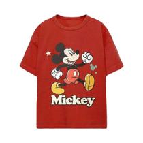 Camiseta Infantil Disney - Manga Curta em Algodão - Estampa Cartoon