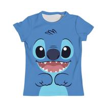 Camiseta Infantil Disney Stitch para Meninas (3-4 anos) - Manga Curta e Secagem Rápida Camiseta Infantil Disney Stitch para Meninas (3-4 anos) - Manga Curta e Secagem Rápida