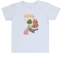 Camiseta Infantil Divertida Aventureiro Mochileiro