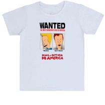 Camiseta Infantil Divertida Beavis and ButtHead do America