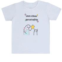Camiseta Infantil Divertida Dia das mães Flork Leva a blusa que vai esfriar - Alearts