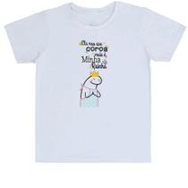 Camiseta Infantil Divertida Dia das mães Flork não usa coroa