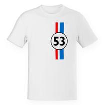 Camiseta Infantil Divertida Herbie 53 fusca falasse logotipo