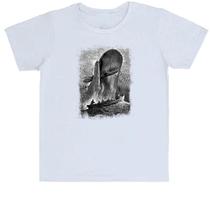 Camiseta Infantil Divertida Lendas do Mar Moby Dick 01 - Alearts