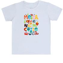 Camiseta Infantil Divertida Meiga que nem coice de mula elementos nordestinos - Alearts
