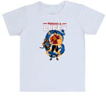 Camiseta Infantil Divertida Monkey D Luffy One Piece