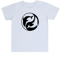 Camiseta Infantil Divertida Yin e Yang Golfinhos