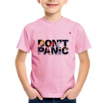 Camiseta Infantil Don't panic - Foca na Moda
