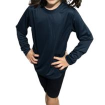 Camiseta Infantil Dry Fit Proteção Uv35+ Manga Longa Unissex