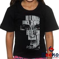 Camiseta Infantil Dulce Maria 100% Algodão Soy Rebelde Tour 2023 RBD Geeko Camiseta Infantil Dulce Maria 100% Algodão Soy Rebelde Tour 2023 RBD Geeko