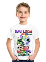 Camiseta Infantil e adulto Jogo Dandys World Personalizada 2 a 14
