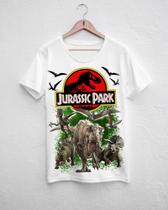 Camiseta infantil e Adulto Jurassic Park