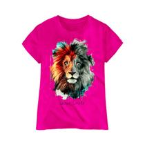 Camiseta infantil e Adulto Leão de Juda Blusa unissex Rosa Envio Imediato Camiseta infantil e Adulto Leão de Juda Blusa unissex Rosa Envio Imediato