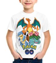 Camiseta Infantil e Adulto Pokemon Ash Pikachu Charizard Camiseta Infantil e Adulto Pokemon Ash Pikachu Charizard