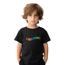 Camiseta Infantil e Juvenil Alta Qualidade de Crianças Menino Oversized Preto