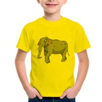 Camiseta Infantil Elefante Ilustração - Foca na Moda