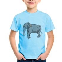 Camiseta Infantil Elefante Ilustração - Foca na Moda