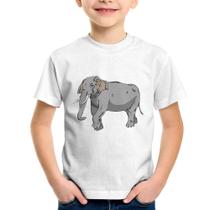 Camiseta Infantil Elefante Ilustração - Foca na Moda