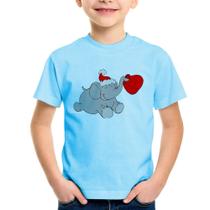 Camiseta Infantil Elefante Noel - Foca na Moda