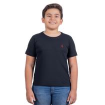 Camiseta Infantil em Algodão Preta Menino