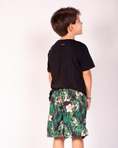 Camiseta Infantil em Dry Fit com Proteção UV50+ Preto / Cor: PRETO ROSSET / Tamanho: 02