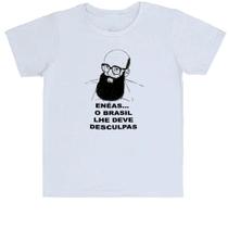 Camiseta Infantil Enéas o Brasil lhe deve desculpas Camiseta Infantil Enéas o Brasil lhe deve desculpas