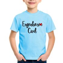 Camiseta Infantil Engenharia Civil - Foca na Moda