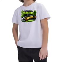 Camiseta Infantil Enquanto tem Bambu tem flecha