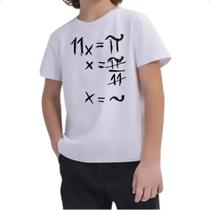 Camiseta Infantil Equacao matematica PI TIL