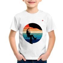 Camiseta Infantil Escalada Vintage Sunset - Foca na Moda