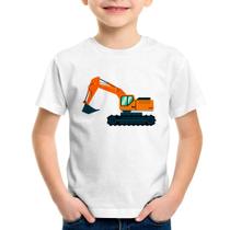 Camiseta Infantil Escavadeira - Foca na Moda