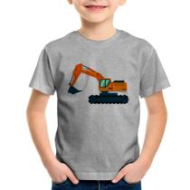 Camiseta Infantil Escavadeira - Foca na Moda