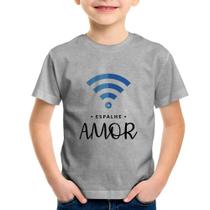 Camiseta Infantil Espalhe amor - Foca na Moda