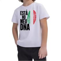 Camiseta Infantil Esta no meu DNA Italia