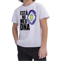 Camiseta Infantil Esta no meu DNA Mato Grosso