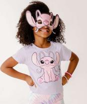 Camiseta Infantil Estampa Angel Disney Tam 4 a 10-26055