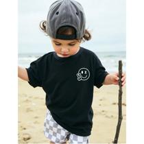 Camiseta Infantil Estampa Carinha Good Vibes 674 Estiloso Moderno Charmoso