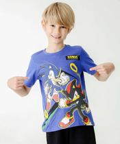 Camiseta Infantil Estampa Sonic Tam 4 a 10-10090