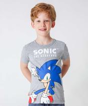 Camiseta Infantil Estampa Sonic Tam 4 a 10-42091