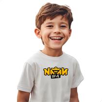 Camiseta Infantil Estampada Natan Por Aí Skate Desenho