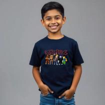 Camiseta Infantil Estampada Roblox Tecido premium